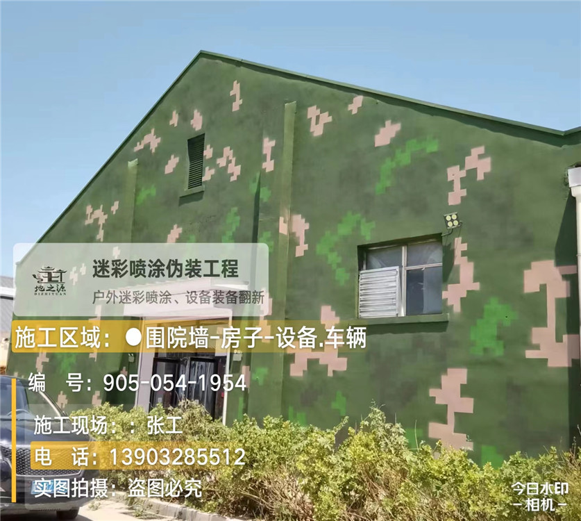 长春外墙数码迷彩漆施工报价清单（100㎡标准墙面测算）